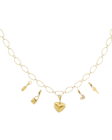 Grote hart DIY ketting