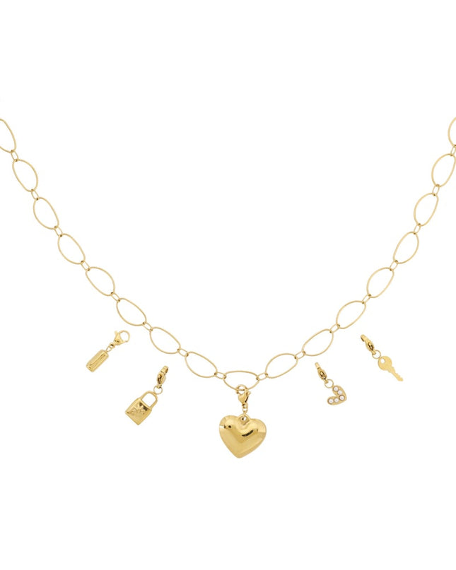 Grote hart DIY ketting