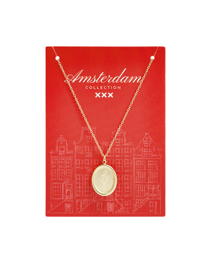 Tulpbloesem roestvrijstalen ketting