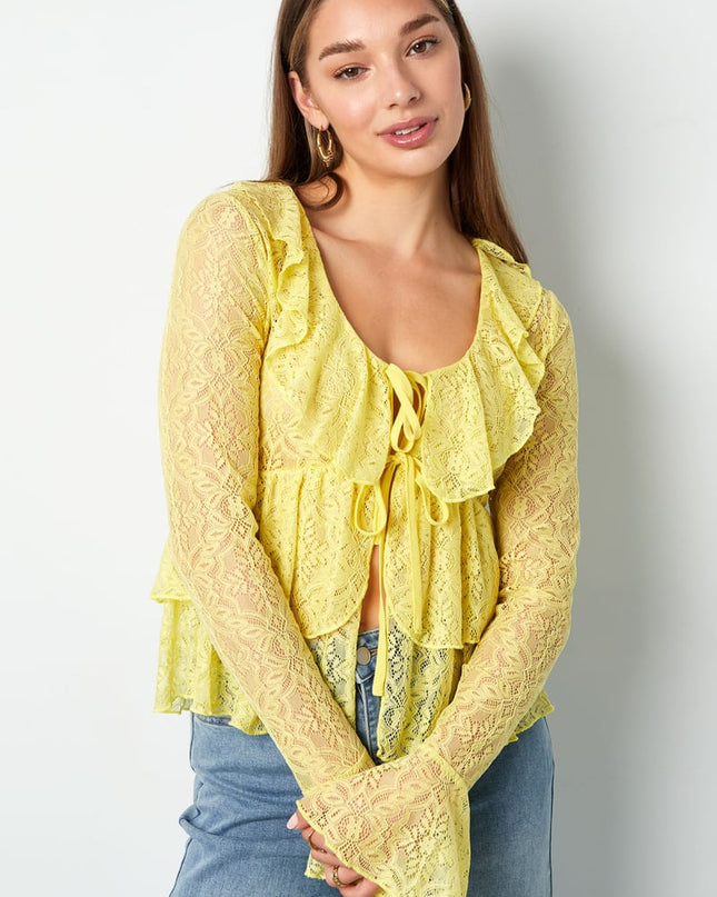 Lace Ruffle Top