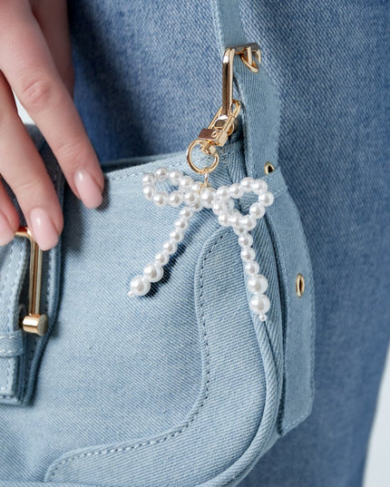 Accessory pendant bow - White Silver