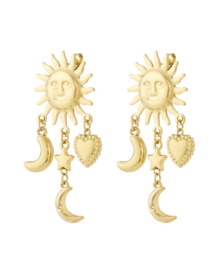 Love to the Moon and Back oorbellen