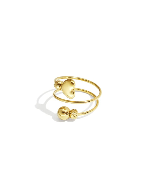 Stainless Steel Minimalist Rings Heart Casual Daily Simple Series Women's jewelry