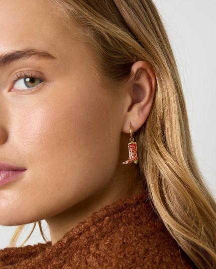 Oorbellen met hangers, laarzen, casual, dagelijks, eenvoudig, serie, damessieraden