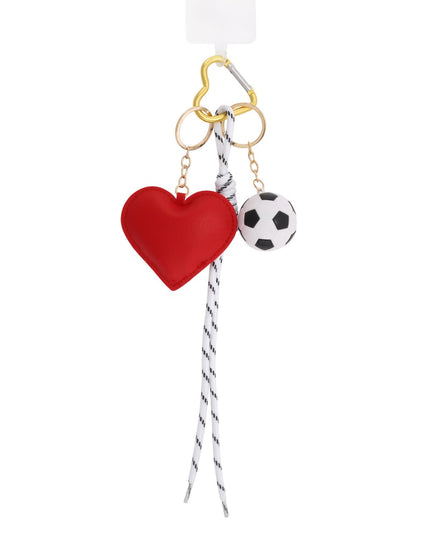 Football love Bag Charm