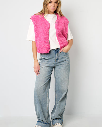 Geweven Polyestervezel Vrouwen Vest Casual Solide Kleur Herfst/Winter