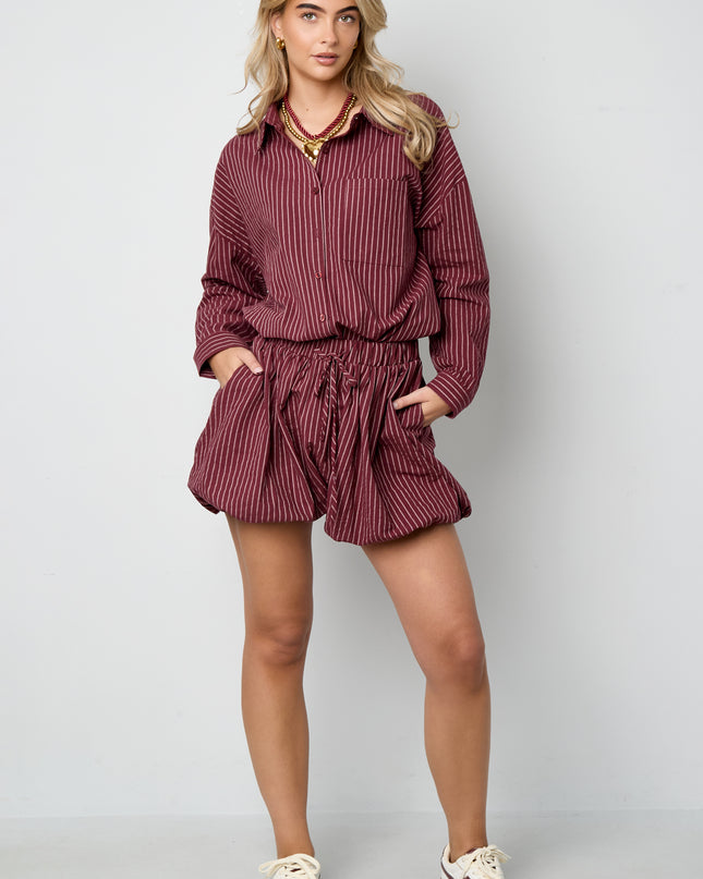 Geweven Katoen Vrouwen Overhemd Casual Letters