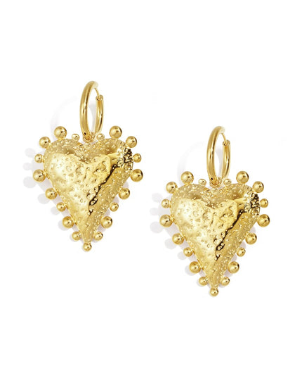 Stainless Steel Drop Earrings Heart Casual Daily Simple Series Women's jewelry