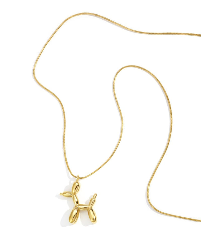 Roestvrijstalen lange kettingen met dierenprint, casual, dagelijks, eenvoudig, serie, damessieraden