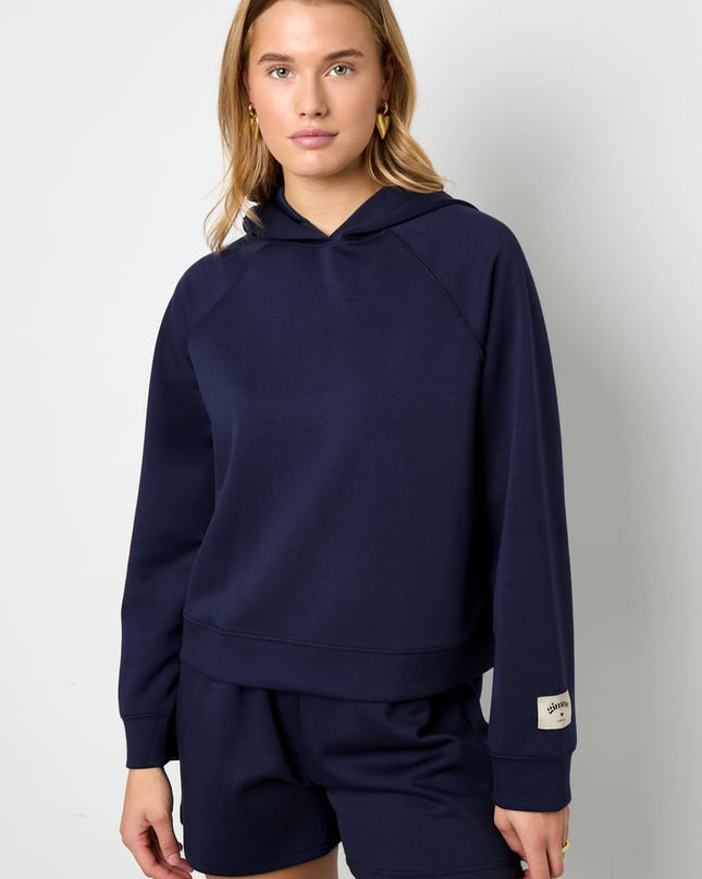 Polyester fiber (polyester) Hoodies & Sweatshirts Solid color Sporty All Fit  Clothes