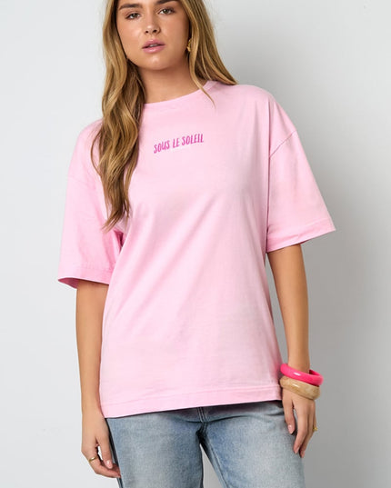 Sous le Soleil en France oversized tee