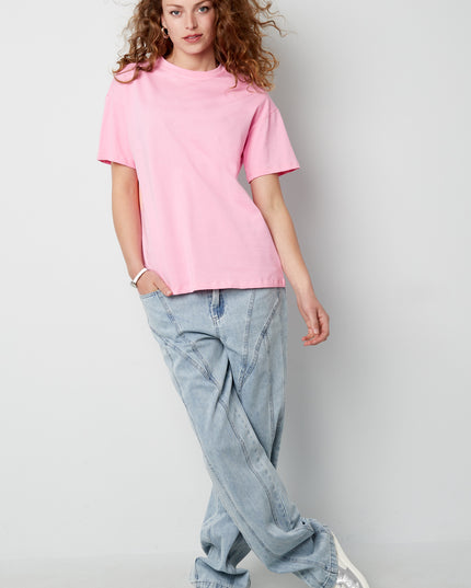 Cotton Vrouwen T-shirt Oversized Grafische Print