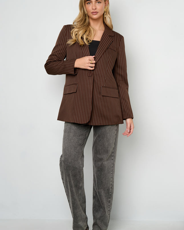 De krijtstreepblazer