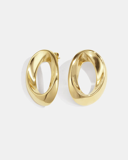 Oorbellen met ronde vorm, casual, dagelijks, eenvoudig, serie, damessieraden