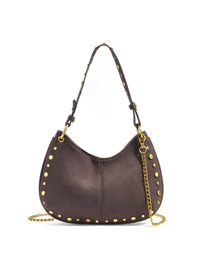 Shoulder Bags Rivet Casual Imitation Suede Daily Accessories
