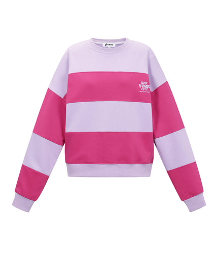 De gestreepte liefdevolle tops