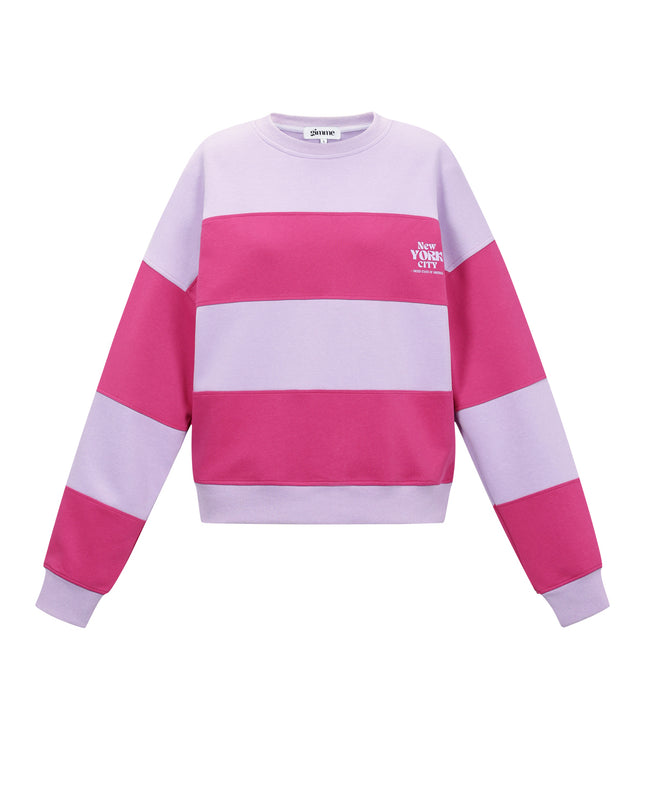 De gestreepte liefdevolle tops