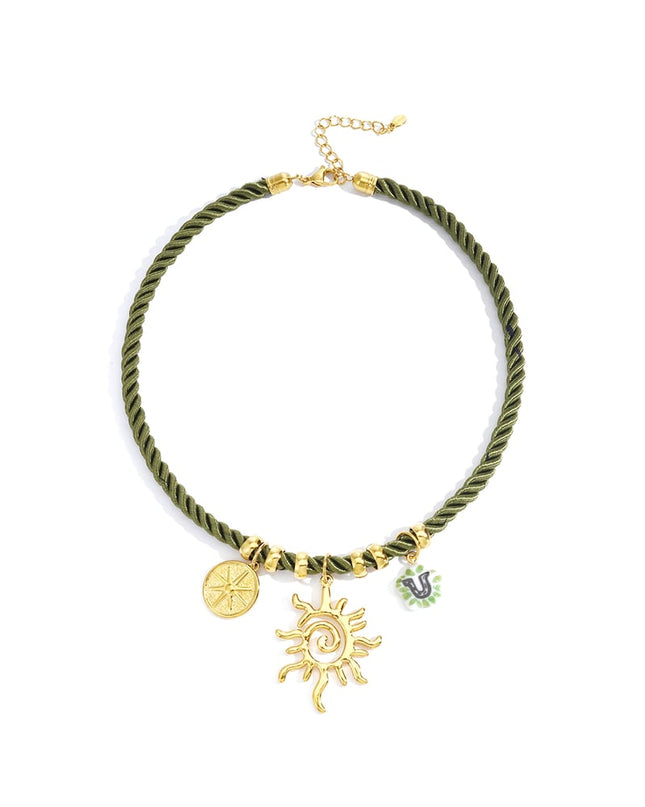 Polyester Pendant necklaces sun Casual Daily Simple Series Women's jewelry