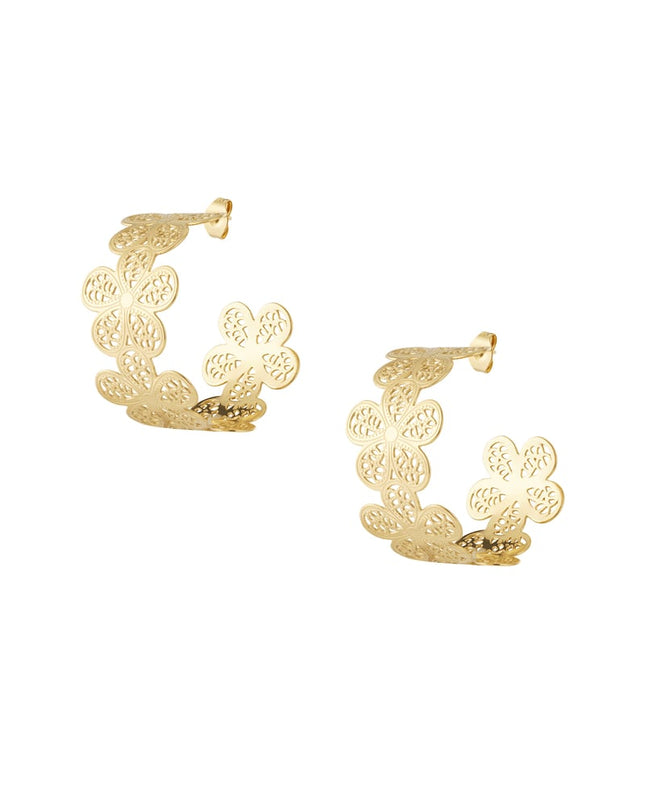 Bloemen hoepeloorbellen