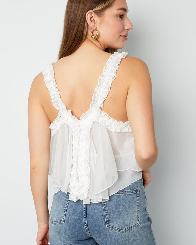 Dreamy ruffle top