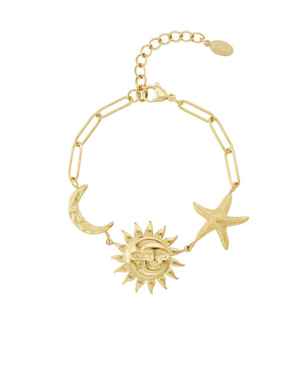 Zon Maan Ster Ketting