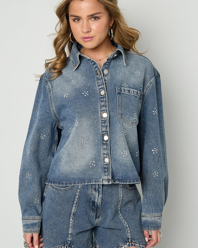 Strass denimjas