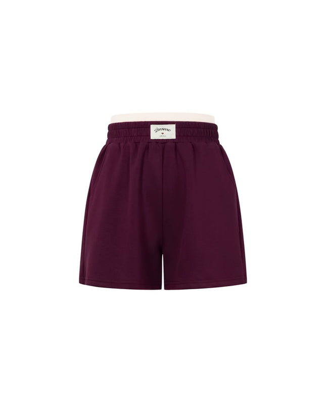 Polyester fiber (polyester) Shorts Solid color Sporty All Fit  Clothes