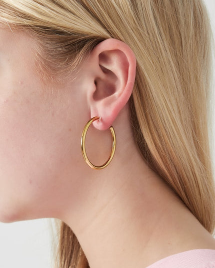 Klassieke hoop clip oorbellen