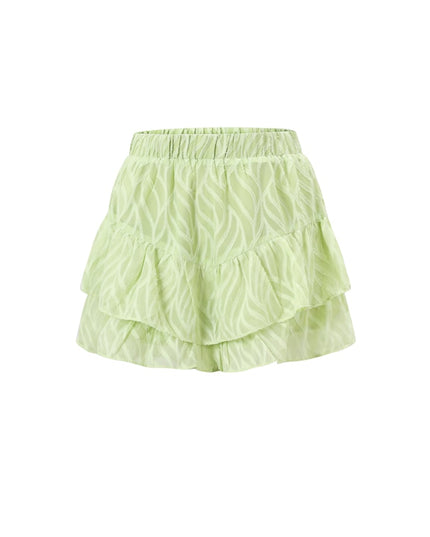 Co-ord Set White Leaves - Skirt