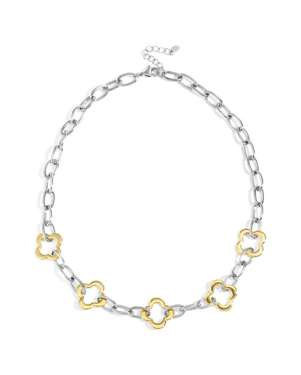 Stainless Steel Chain Necklaces Clover Casual Daily Simple Series Women's jewelry