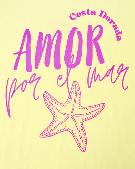 Amor por el mar oversized tee