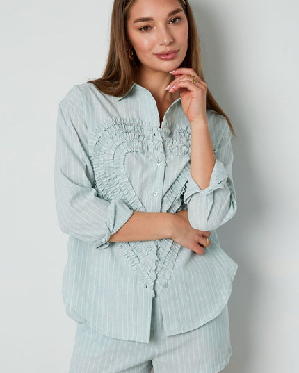 Blouse Heart - Green