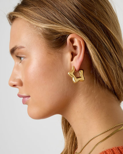 Hoop Earrings Star Casual Daily Simple Series Women's jewelry