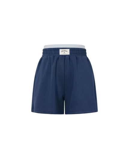 Polyester fiber (polyester) Shorts Solid color Sporty All Fit  Clothes