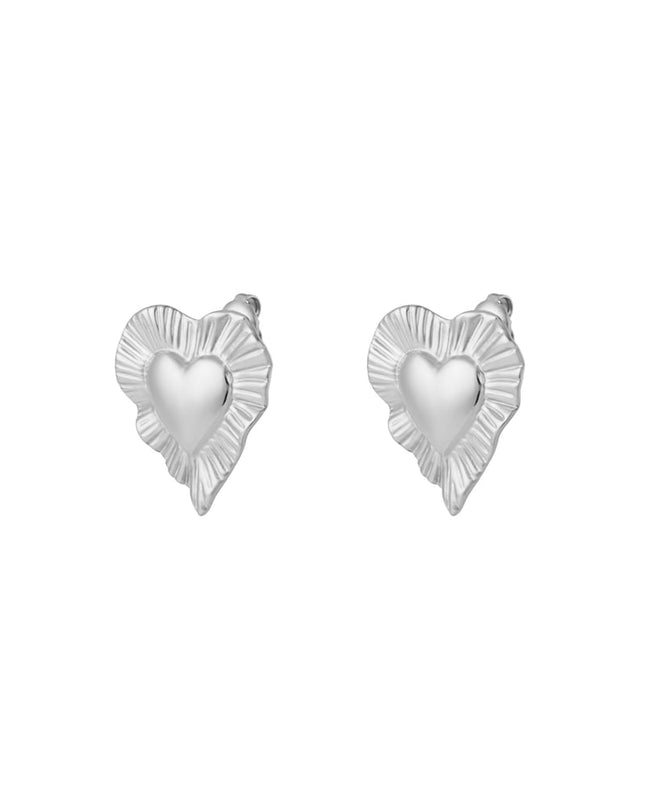 Stralende hart oorbellen