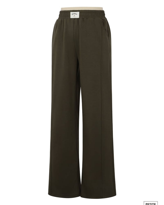 Polyester fiber (polyester) Straight pants Solid color Sporty All Fit  Clothes