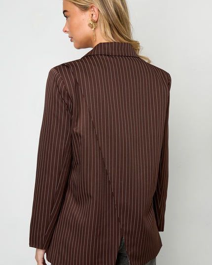 De krijtstreepblazer