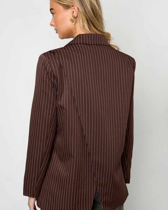 De krijtstreepblazer