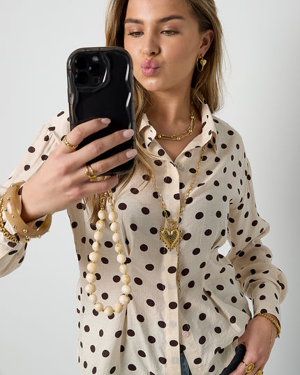 Ketting met lagen en polkadots