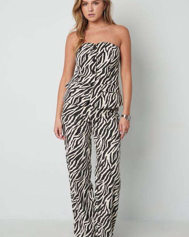 The Zebra Strapless