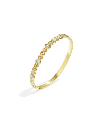 Bangle armband ronde steentjes