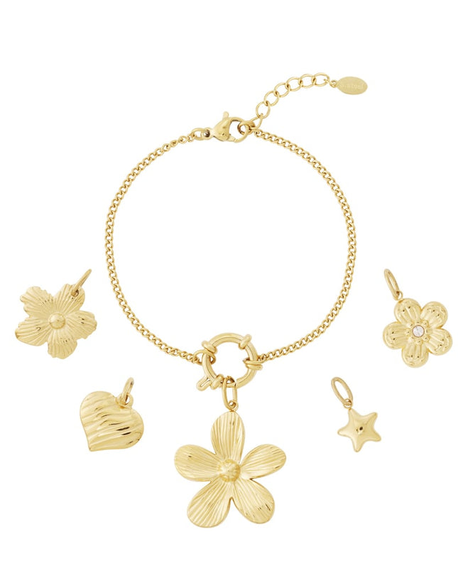 DIY-armband met bloemen