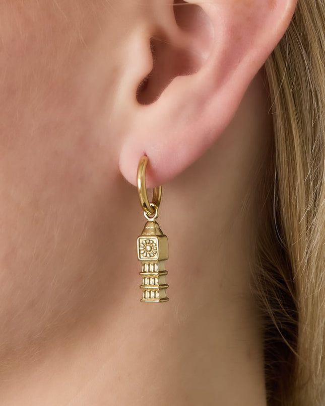 Oorbellen van roestvrij staal, cartoon, casual, dagelijks, eenvoudig, serie, damessieraden