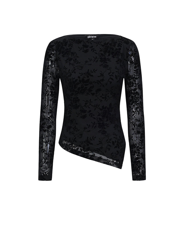 Polyester fiber (polyester) Long sleeve tops Floral print Sexy Fall/Winter  Clothes
