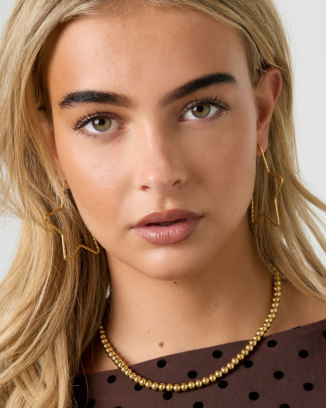 Oorbellen van roestvrij staal met ster, casual, dagelijks, eenvoudig, serie, damessieraden