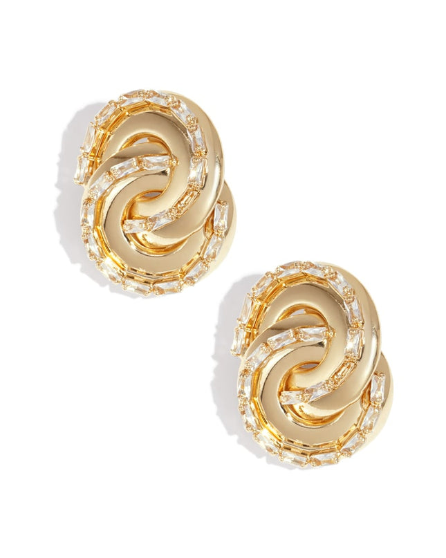 Iron Stud Earrings irregular shape Elegant Christmas Luxurious Series Women's jewelry