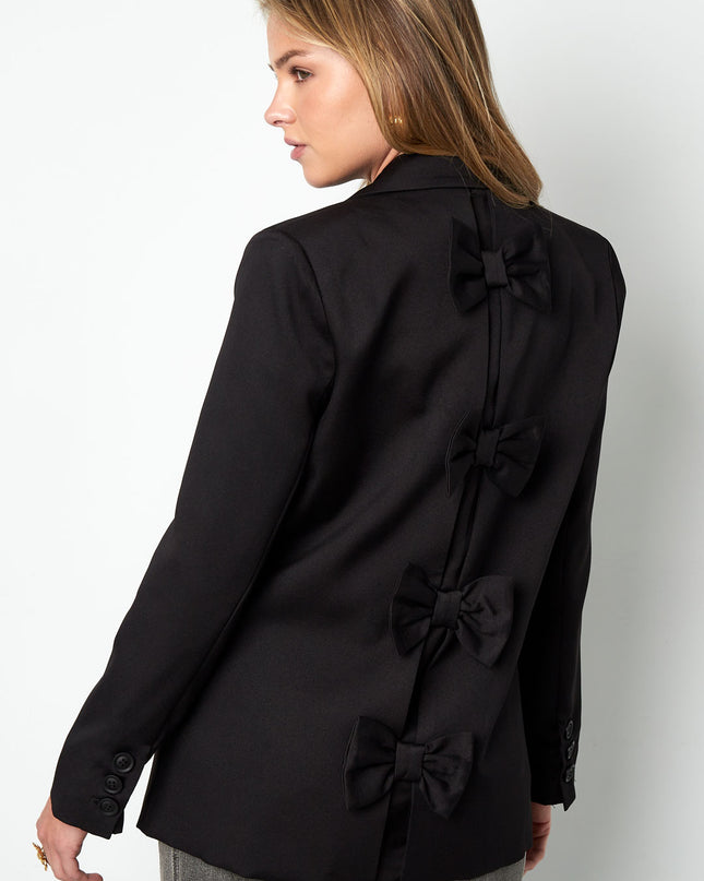 Blazer with bow - Black