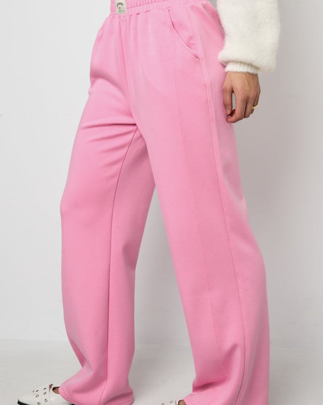 Polyester fiber (polyester) Straight pants Solid color Sporty All Fit  Clothes