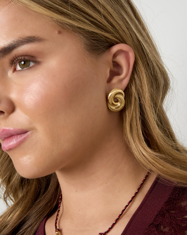 infinity twist earrings