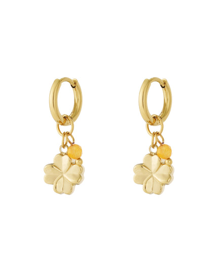 Flower power oorbellen